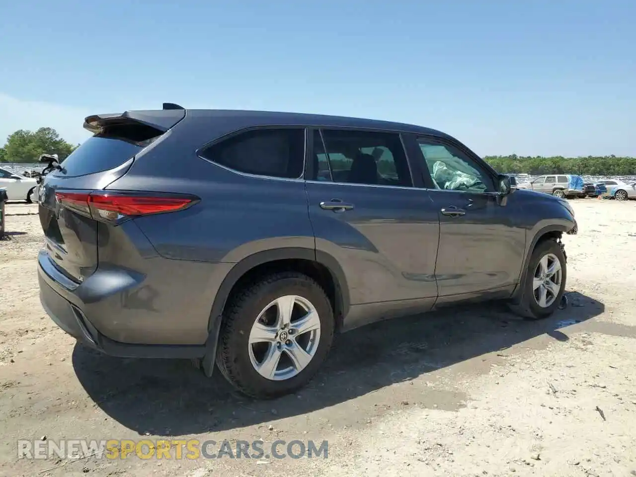 3 fotografías del automóvil dañado 5TDKDRAH5PS504878 TOYOTA HIGHLANDER 2023