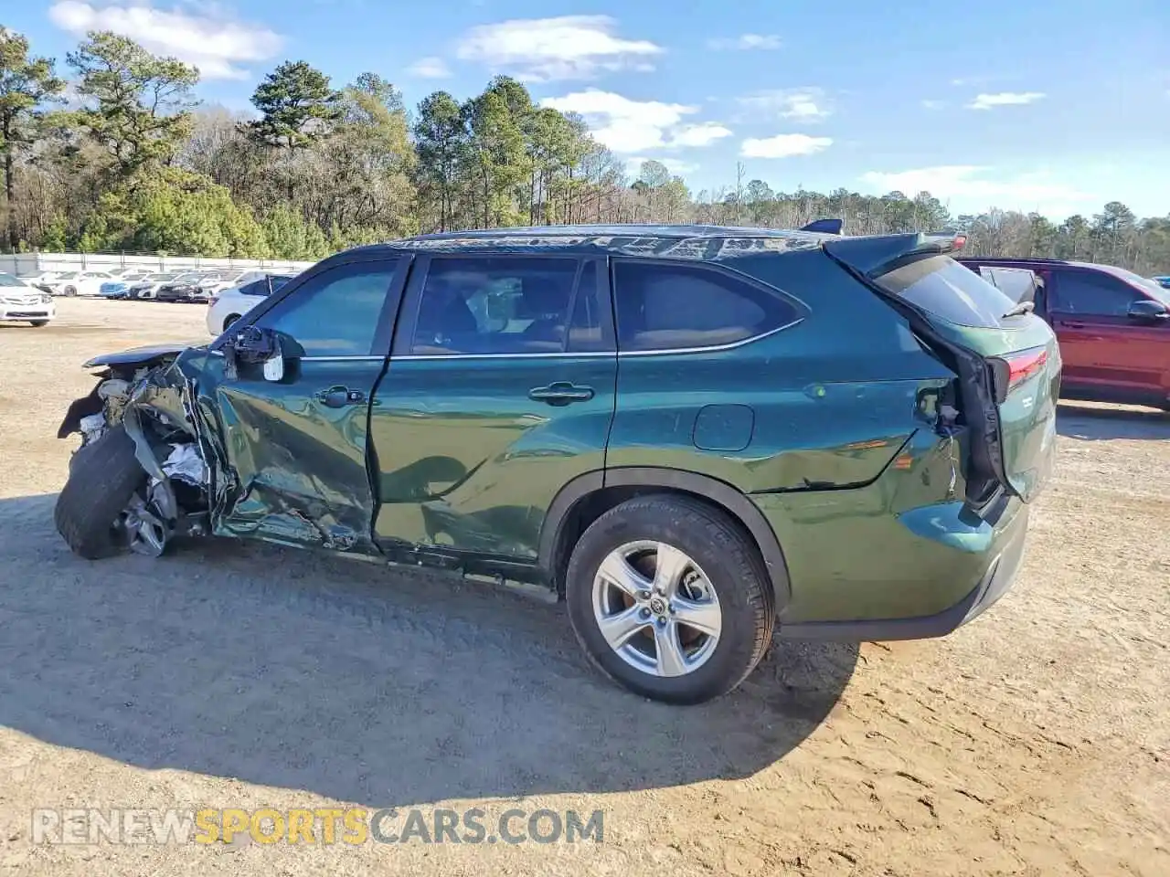 2 Photograph of a damaged car 5TDKDRAH5PS505531 TOYOTA HIGHLANDER 2023