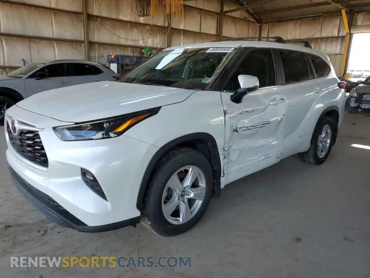 1 Photograph of a damaged car 5TDKDRBH0PS502082 TOYOTA HIGHLANDER 2023
