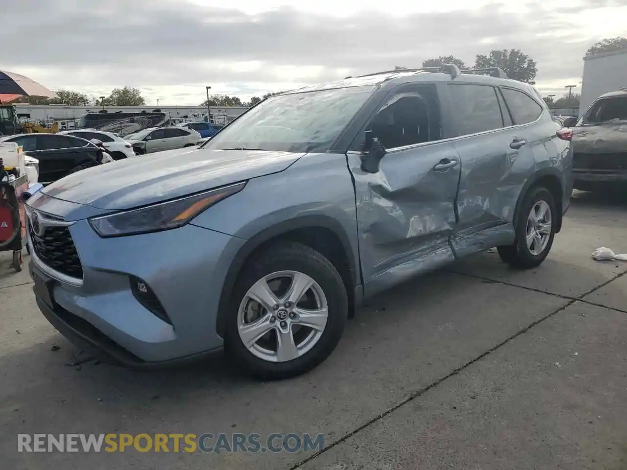 1 Photograph of a damaged car 5TDKDRBH0PS505810 TOYOTA HIGHLANDER 2023