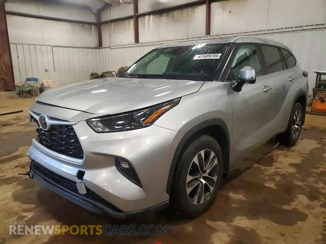 1 Photograph of a damaged car 5TDKDRBH1PS508599 TOYOTA HIGHLANDER 2023