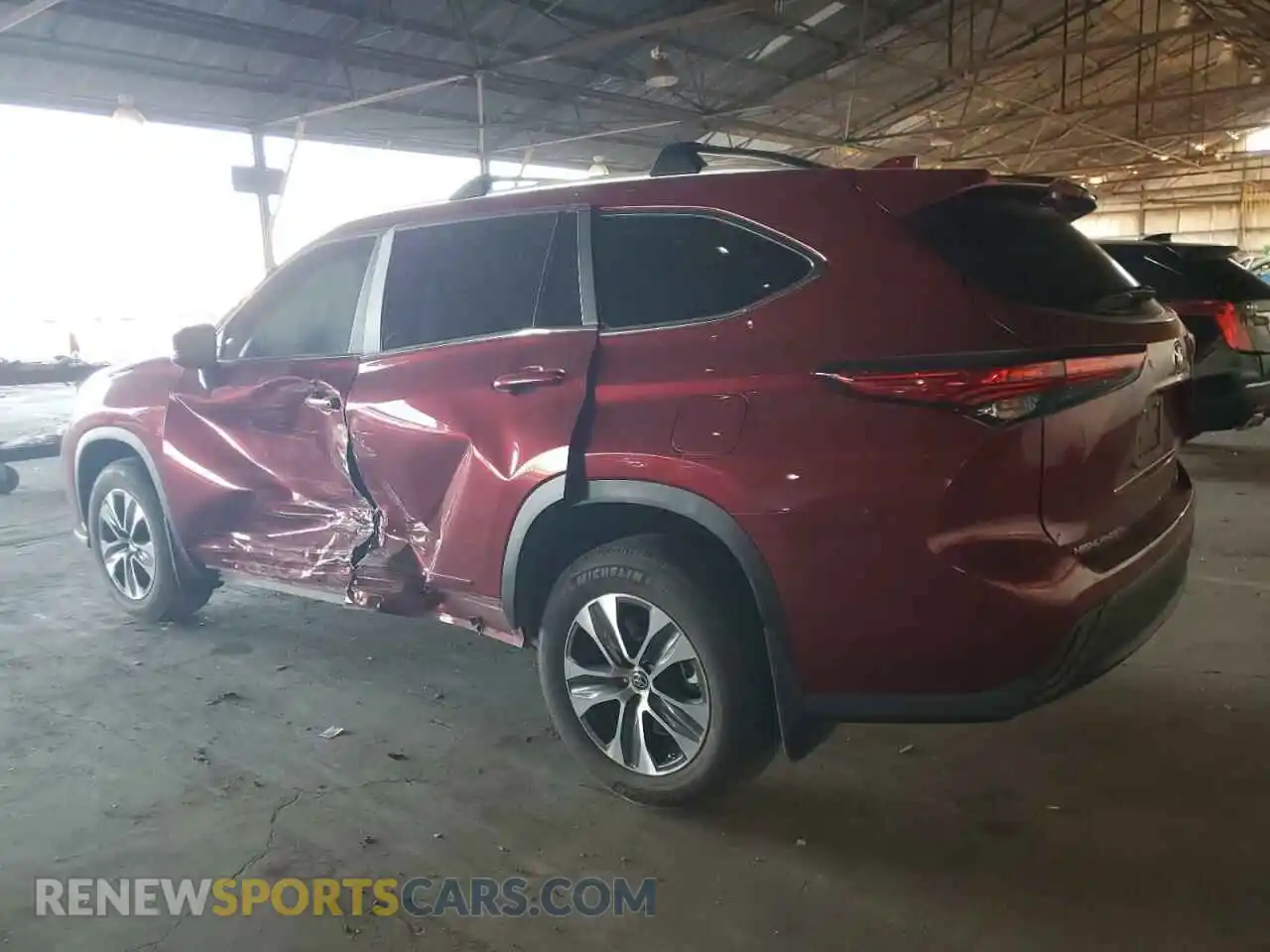2 Photograph of a damaged car 5TDKDRBH2PS002151 TOYOTA HIGHLANDER 2023