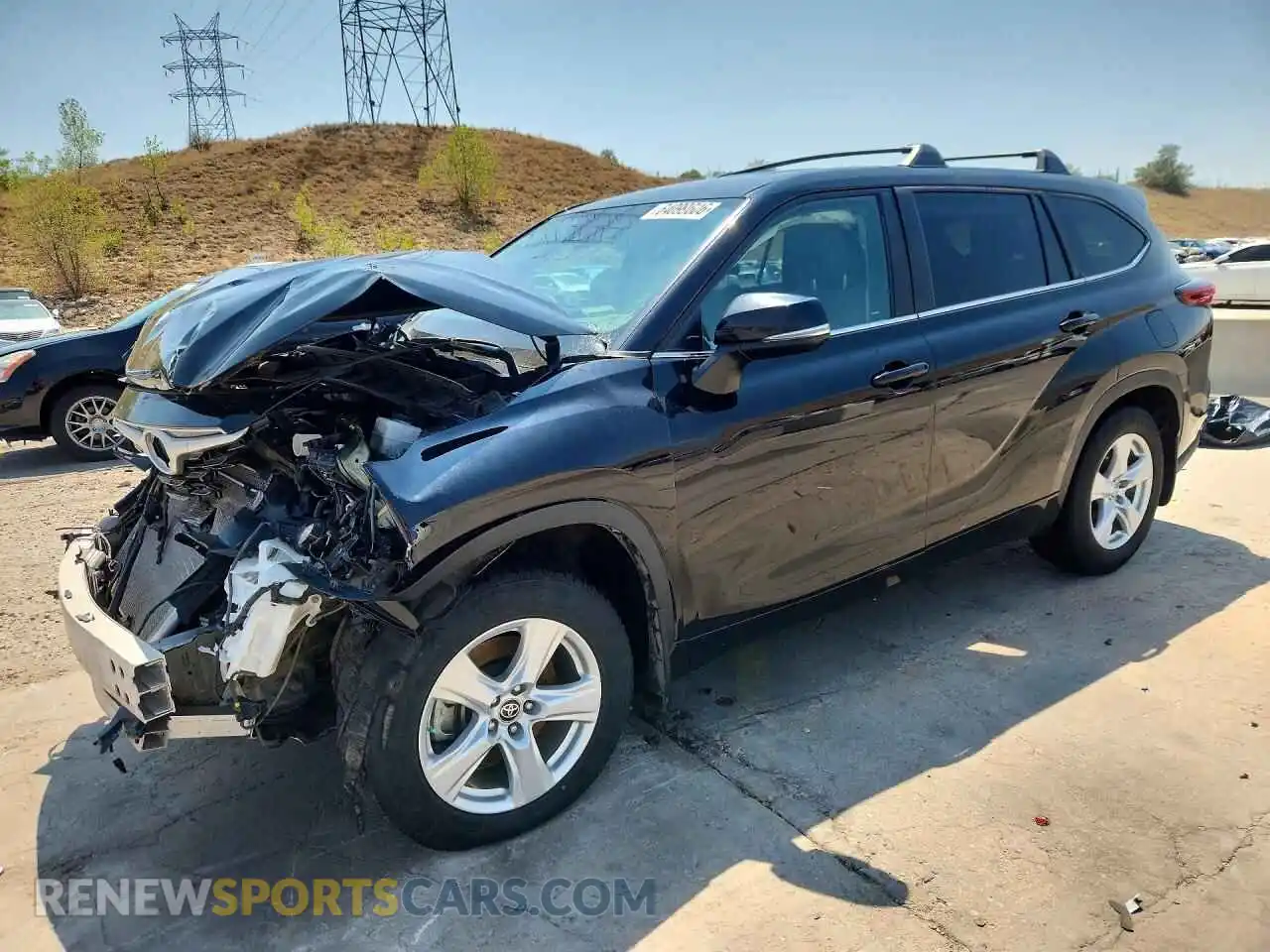1 Photograph of a damaged car 5TDKDRBH5PS503812 TOYOTA HIGHLANDER 2023