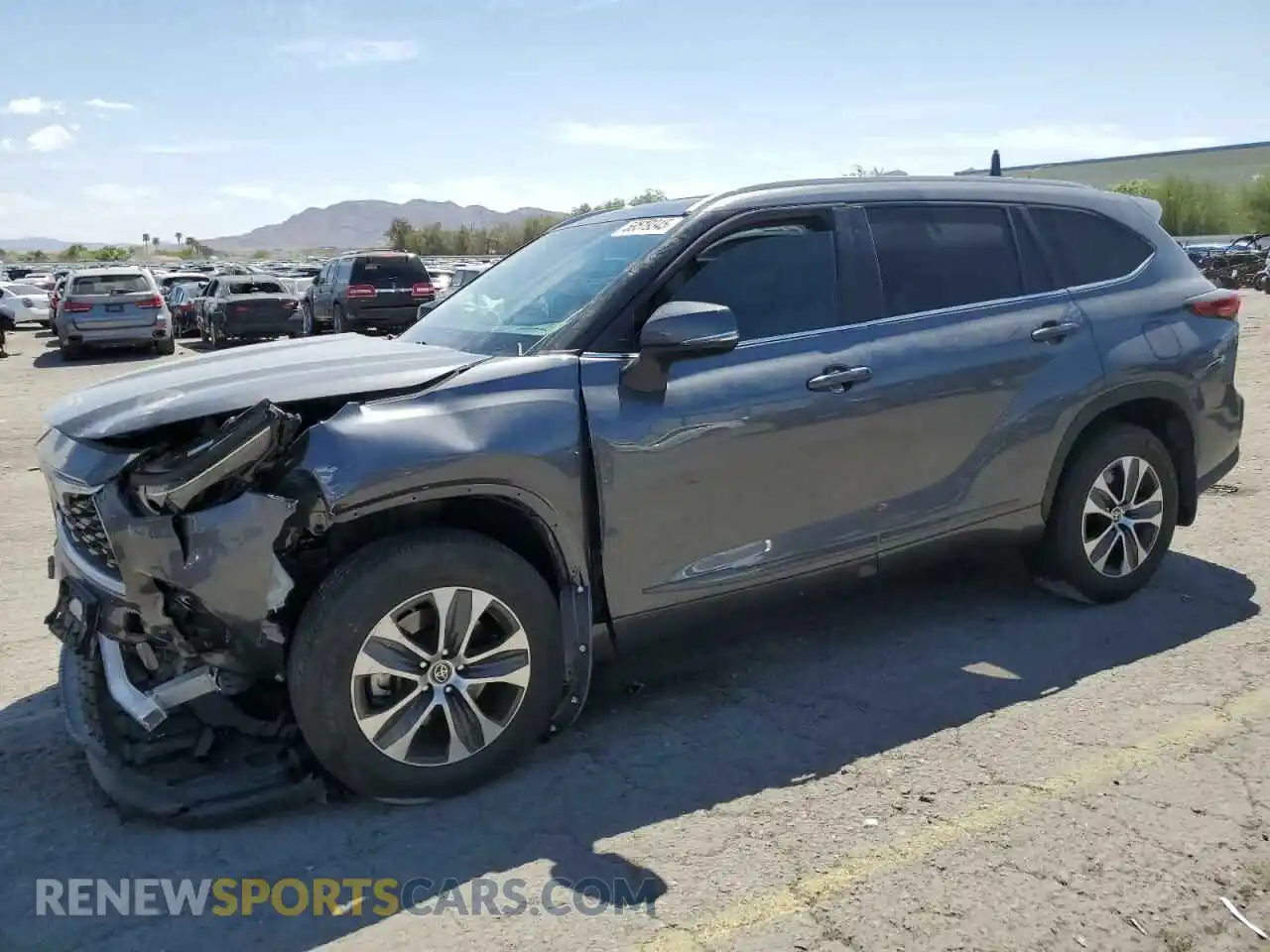 1 fotografías del automóvil dañado 5TDKDRBH6PS045651 TOYOTA HIGHLANDER 2023
