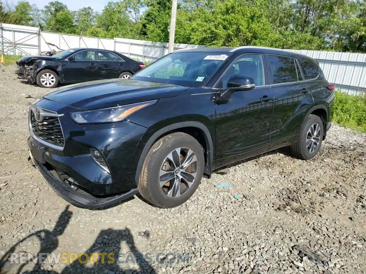 1 Photograph of a damaged car 5TDKDRBH7PS043858 TOYOTA HIGHLANDER 2023