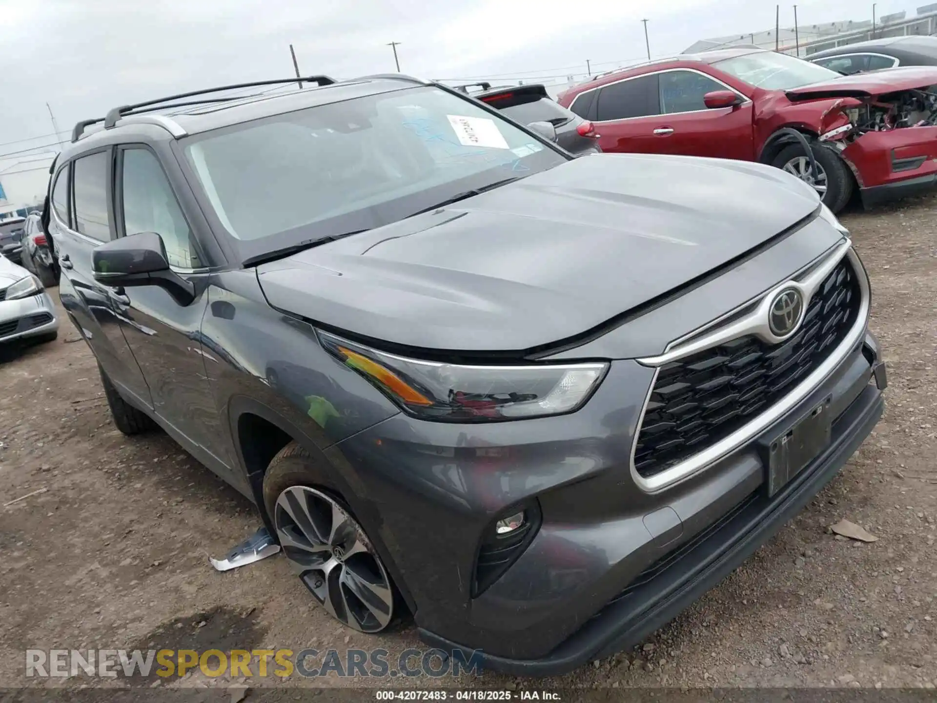 1 Photograph of a damaged car 5TDKDRBH7PS044010 TOYOTA HIGHLANDER 2023