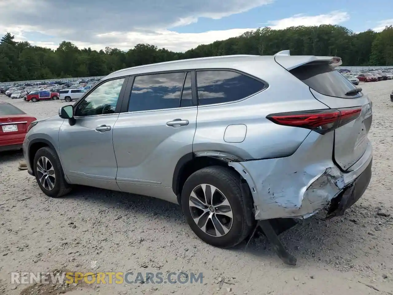 2 Photograph of a damaged car 5TDKDRBH7PS521602 TOYOTA HIGHLANDER 2023