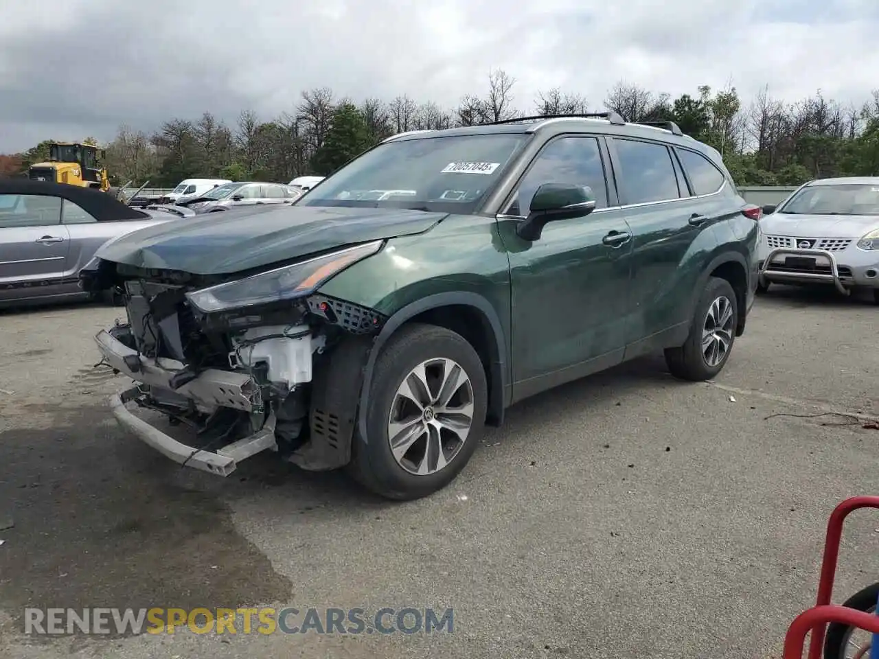 1 Photograph of a damaged car 5TDKDRBH8PS502735 TOYOTA HIGHLANDER 2023