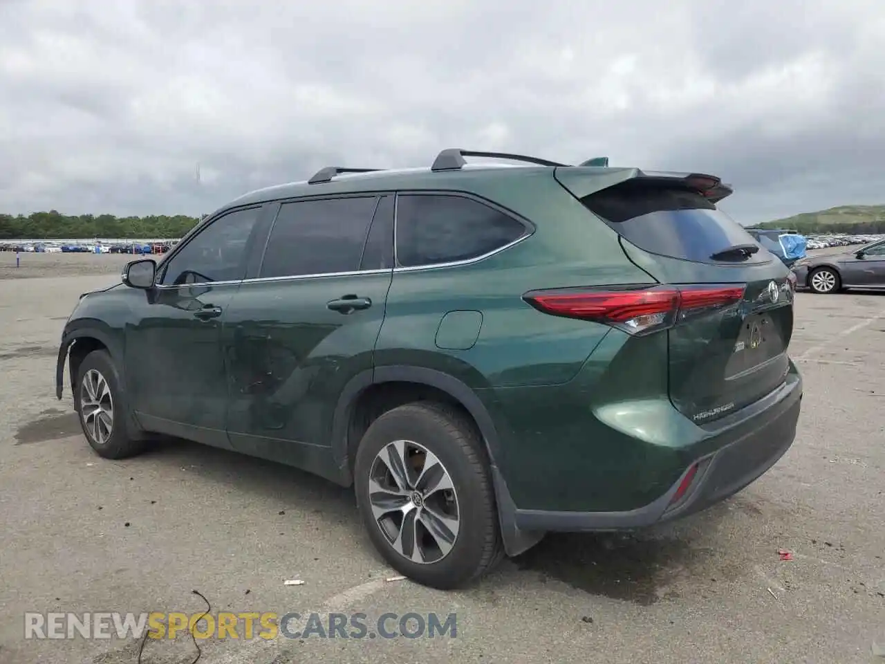 2 Photograph of a damaged car 5TDKDRBH8PS502735 TOYOTA HIGHLANDER 2023