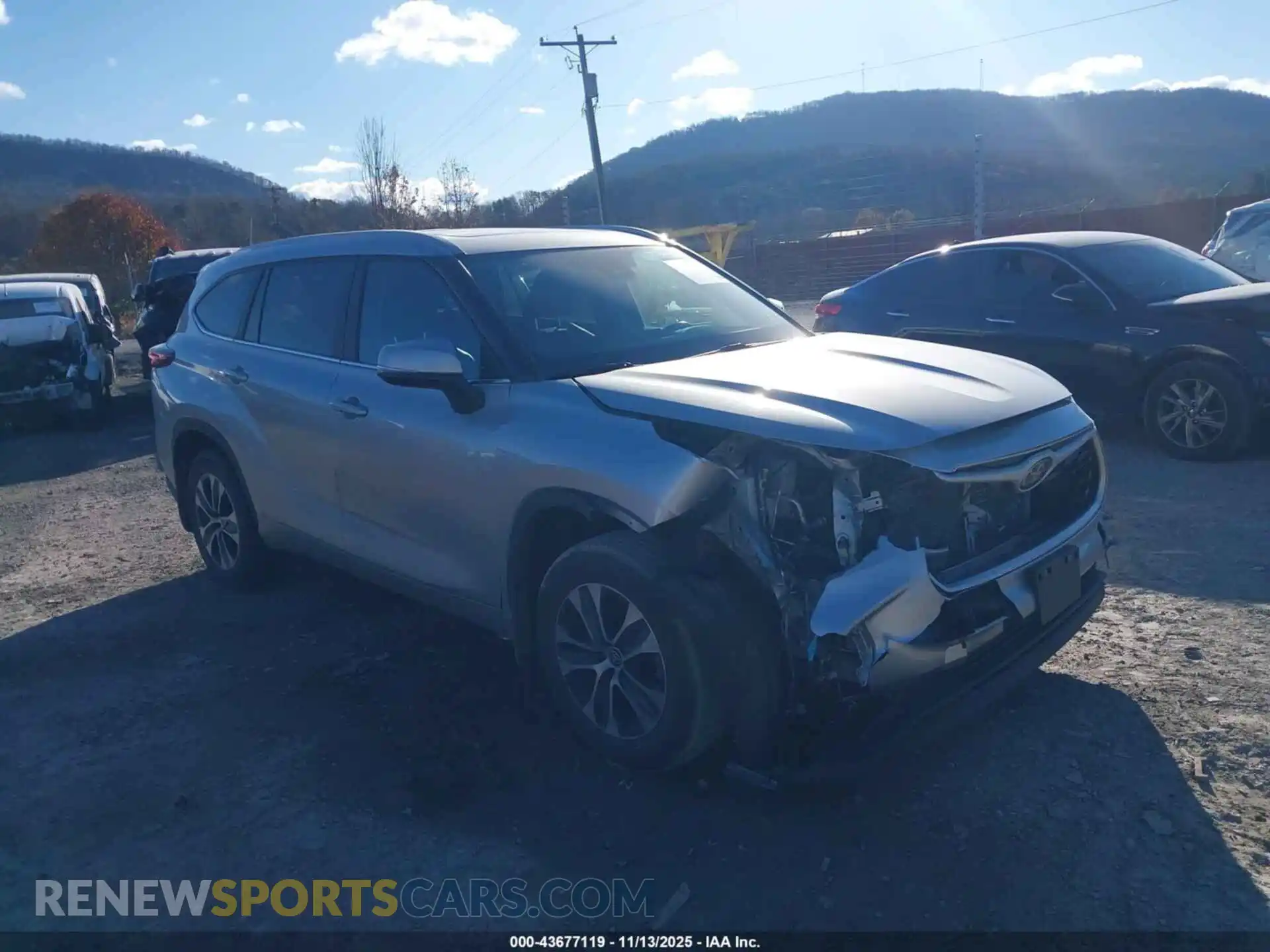 1 Photograph of a damaged car 5TDKDRBH8PS509023 TOYOTA HIGHLANDER 2023