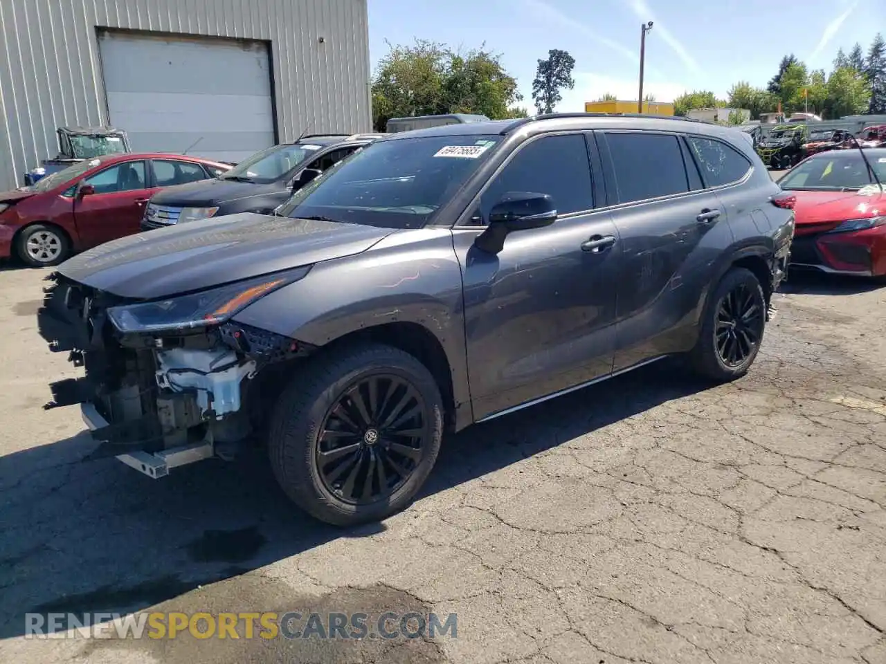 1 Photograph of a damaged car 5TDKDRBHXPS507029 TOYOTA HIGHLANDER 2023
