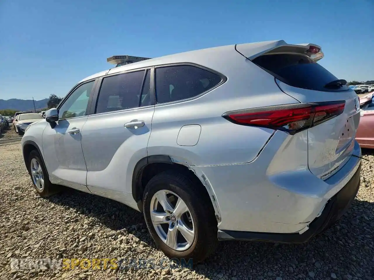 2 Фотография поврежденного автомобиля 5TDZARAH6PS023061 TOYOTA HIGHLANDER 2023