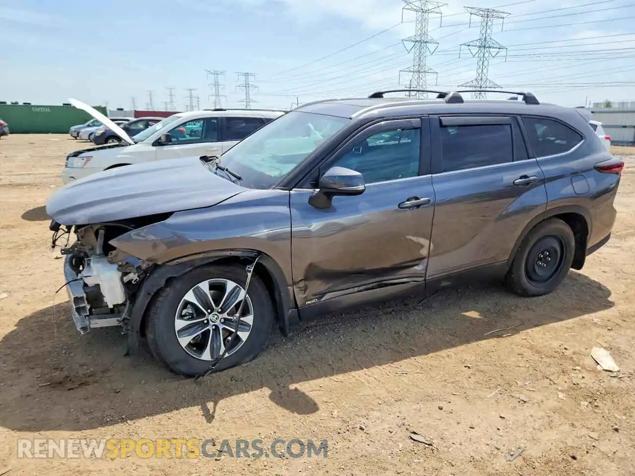 1 fotografías del automóvil dañado 5TDKBRCHXRS142200 TOYOTA HIGHLANDER 2024
