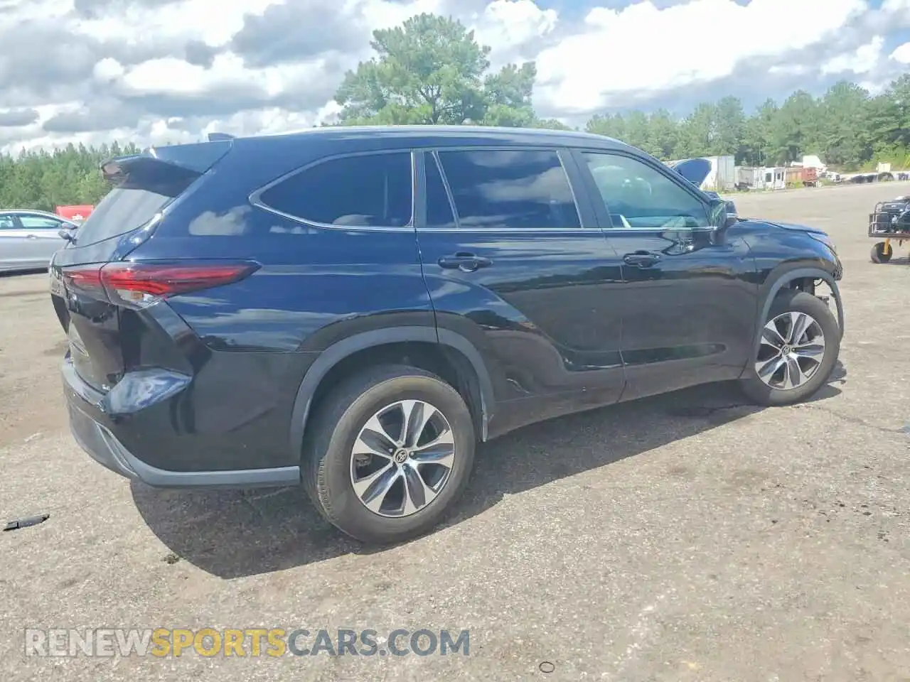 3 fotografías del automóvil dañado 5TDKDRAH1RS530378 TOYOTA HIGHLANDER 2024