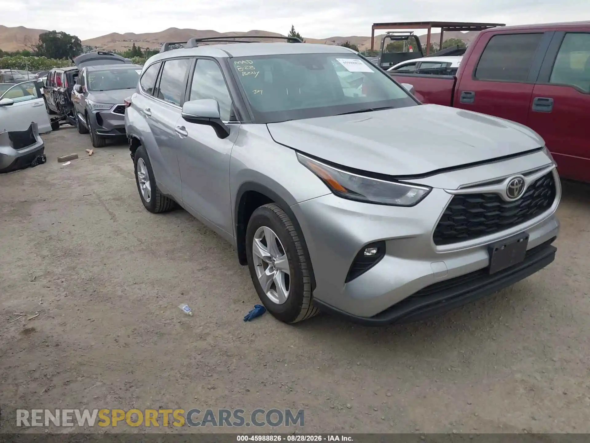 1 fotografías del automóvil dañado 5TDKDRBH7RS571743 TOYOTA HIGHLANDER 2024
