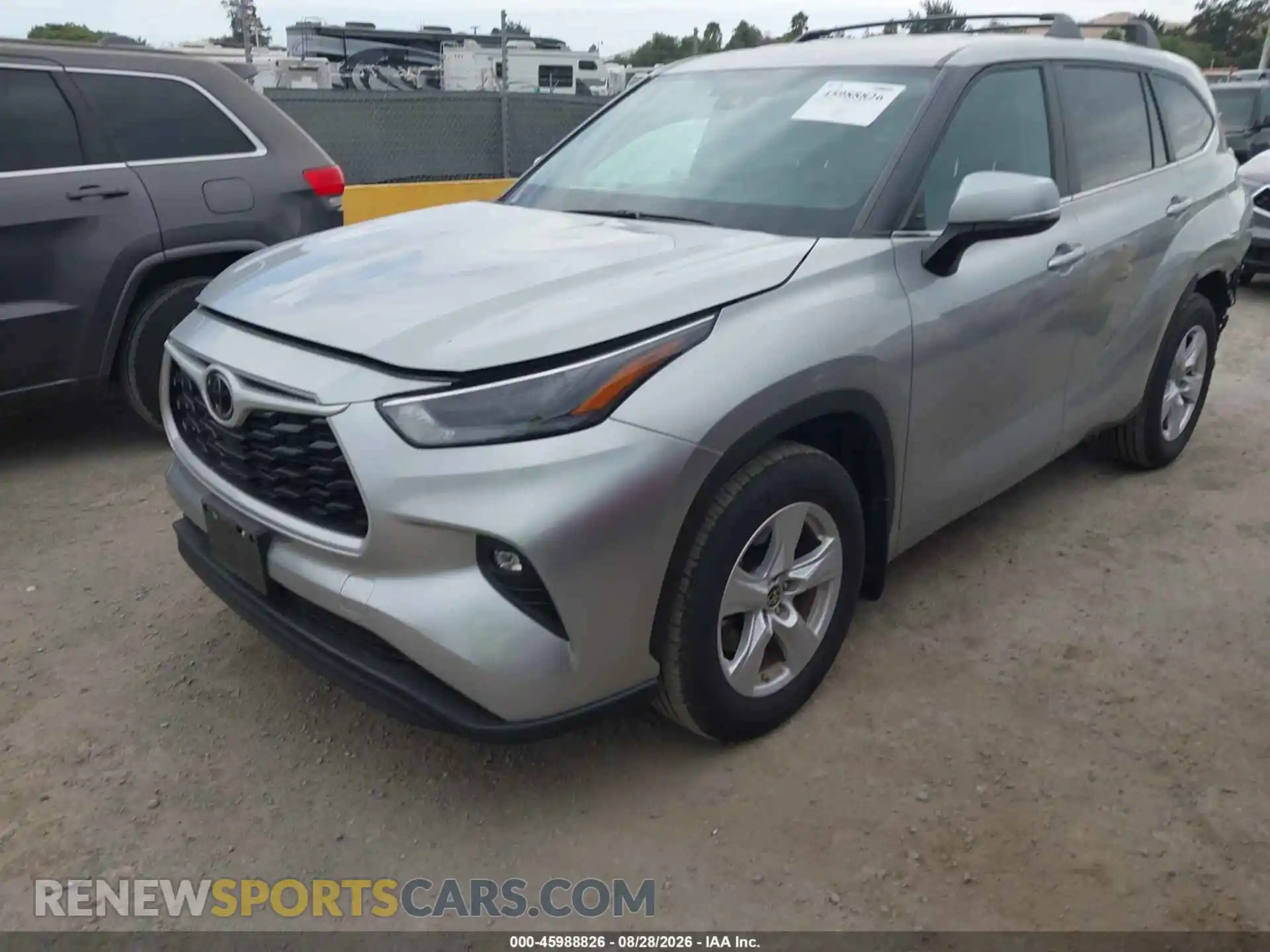 2 fotografías del automóvil dañado 5TDKDRBH7RS571743 TOYOTA HIGHLANDER 2024