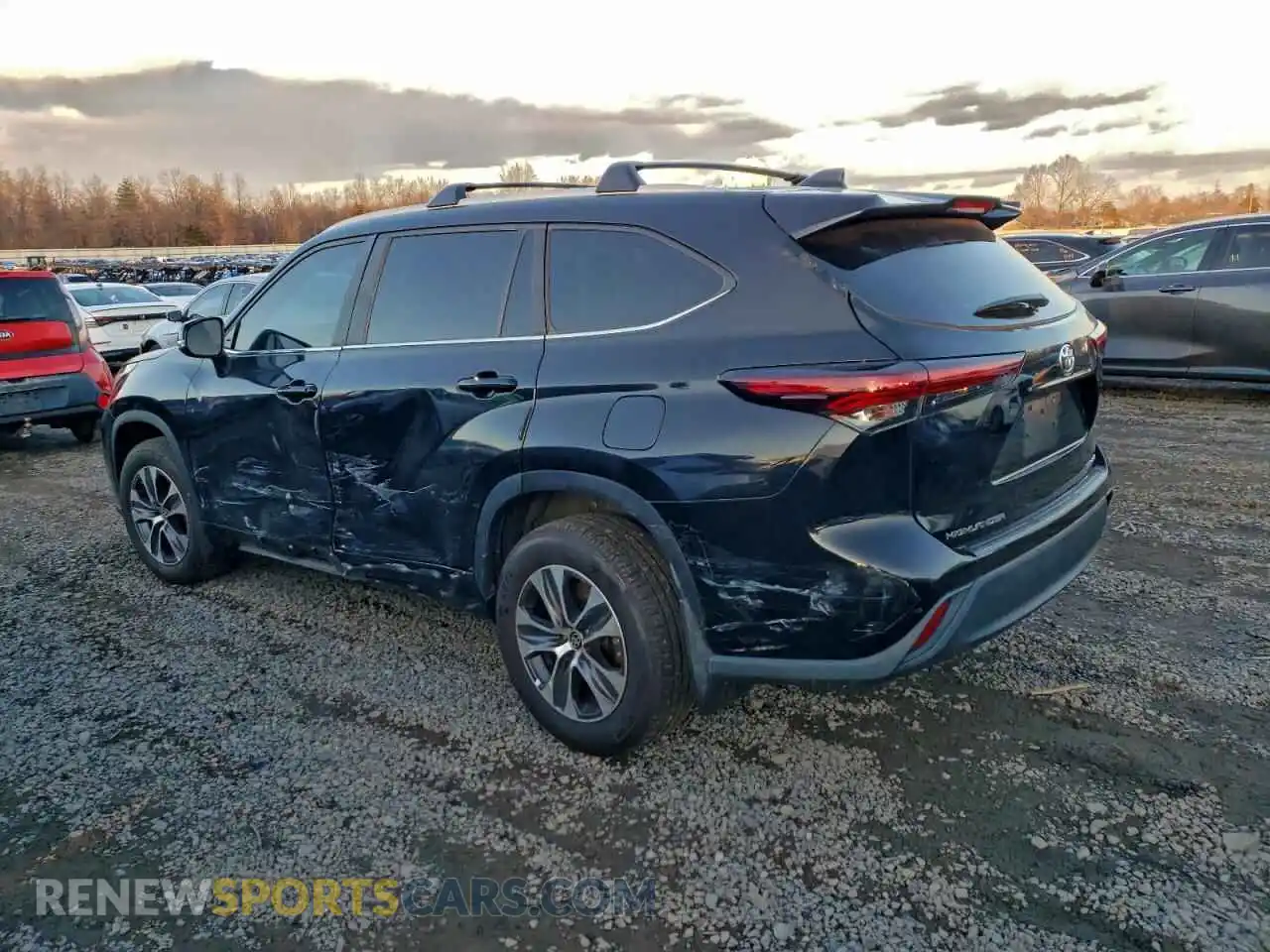 3 fotografías del automóvil dañado 5TDKDRBH8RS534989 TOYOTA HIGHLANDER 2024