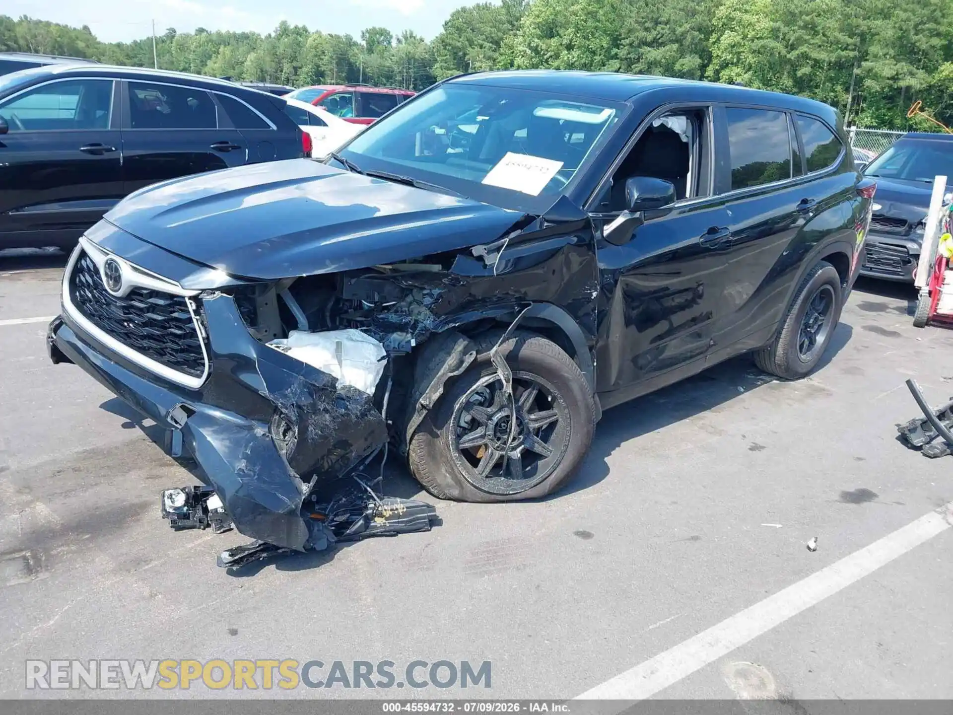 2 fotografías del automóvil dañado 5TDKDRBH9RS532118 TOYOTA HIGHLANDER 2024