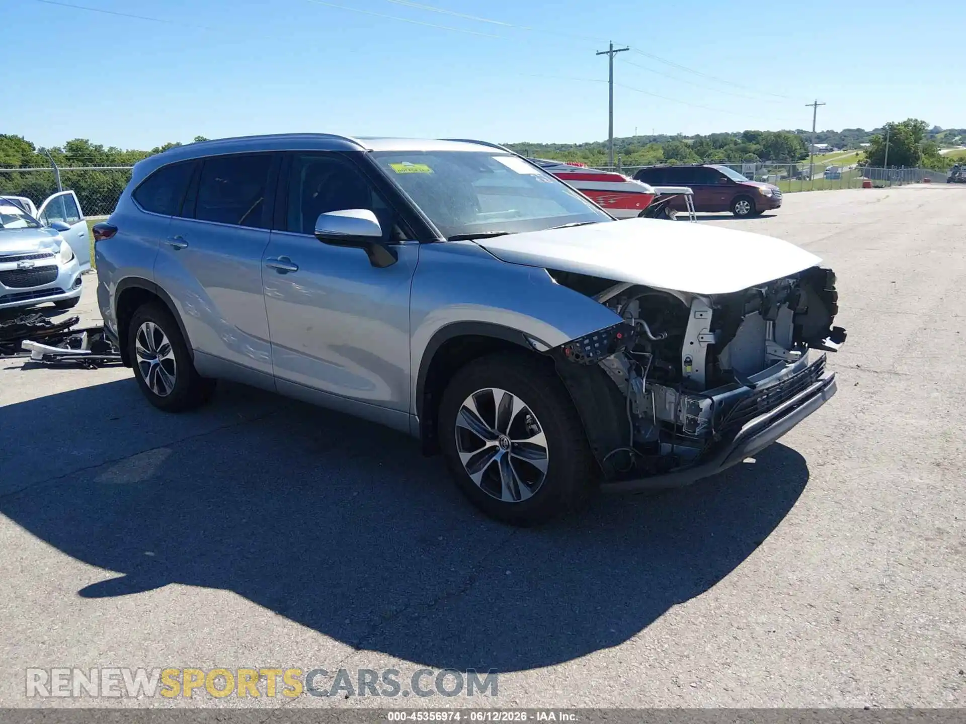 1 fotografías del automóvil dañado 5TDKDRBHXRS557383 TOYOTA HIGHLANDER 2024