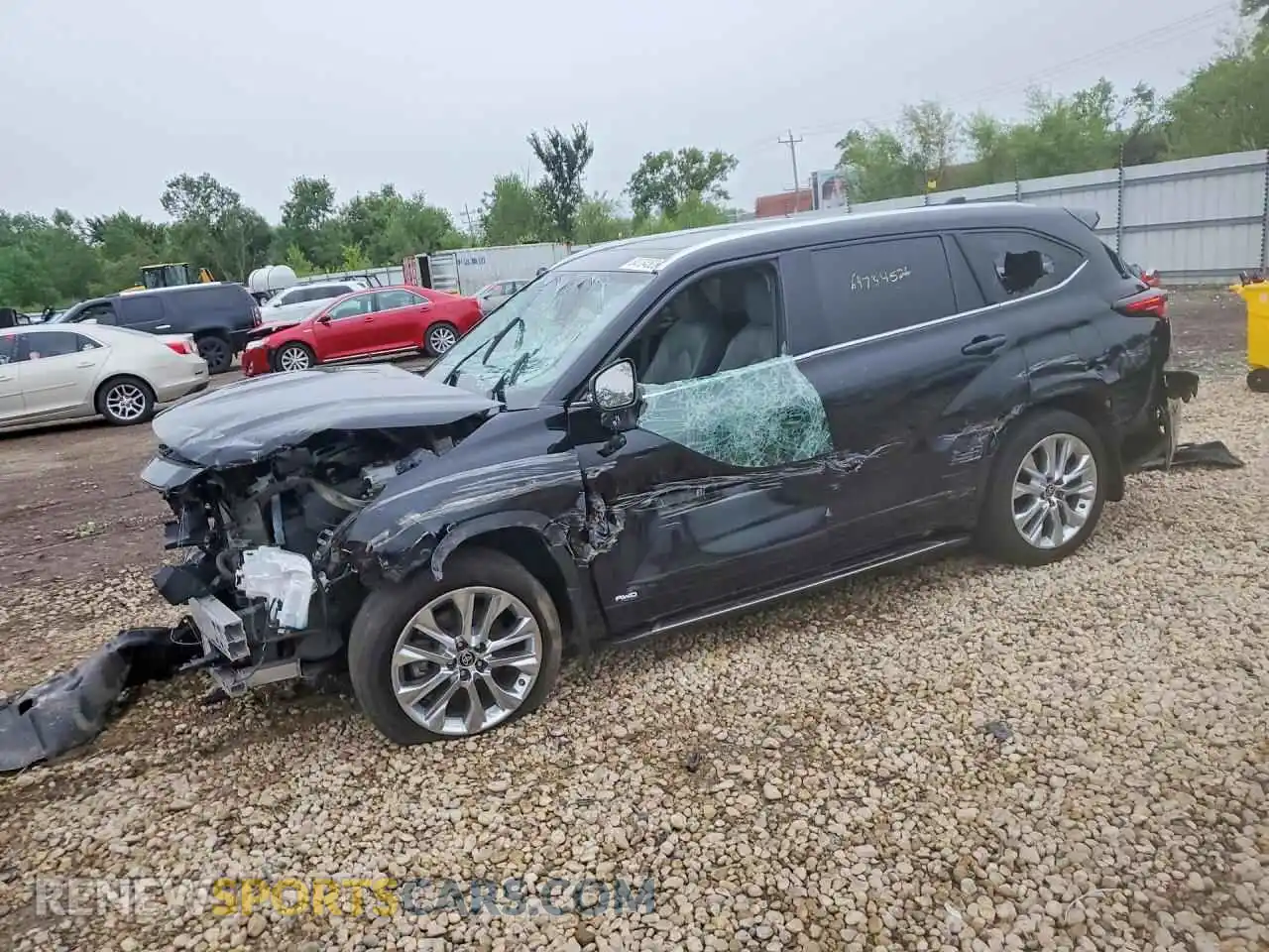1 fotografías del automóvil dañado 5TDXBRCHXRS606639 TOYOTA HIGHLANDER 2024