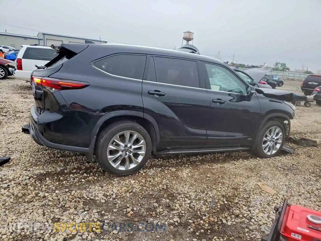 3 fotografías del automóvil dañado 5TDXBRCHXRS606639 TOYOTA HIGHLANDER 2024