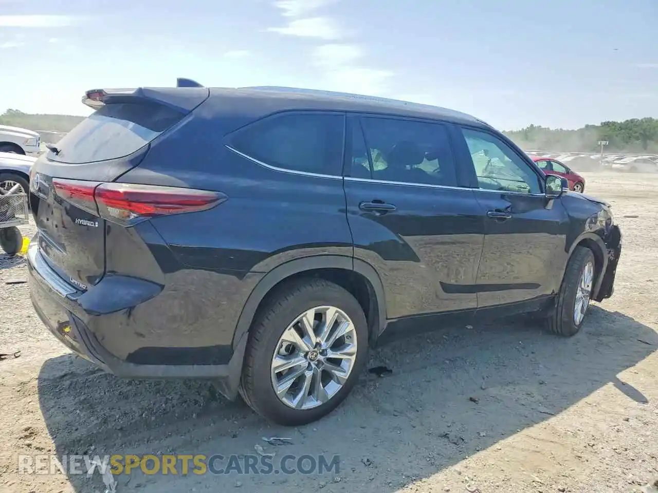 3 fotografías del automóvil dañado 5TDYARAH5RS532959 TOYOTA HIGHLANDER 2024