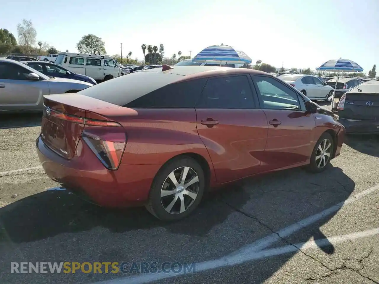 3 Фотография поврежденного автомобиля JTDBVRBD0KA006313 TOYOTA MIRAI 2019