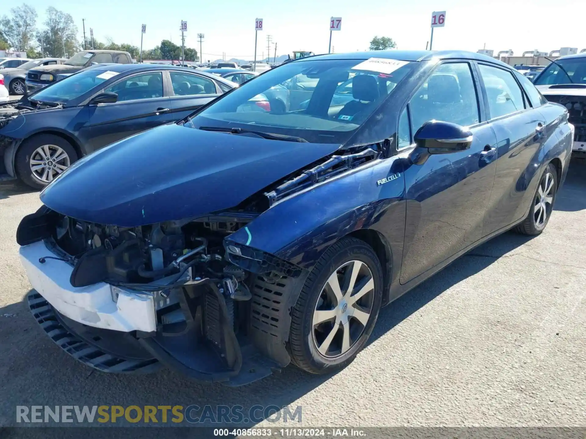 2 Фотография поврежденного автомобиля JTDBVRBD2KA006149 TOYOTA MIRAI 2019