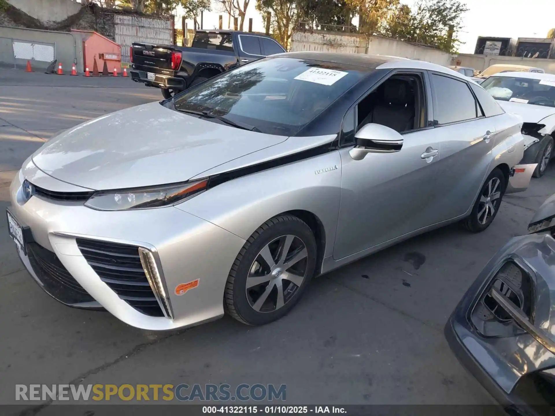 2 Photograph of a damaged car JTDBVRBDXKA007713 TOYOTA MIRAI 2019