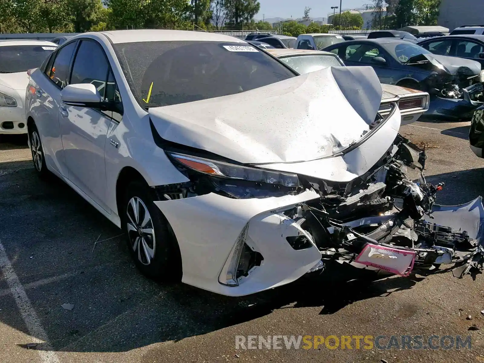 1 Photograph of a damaged car JTDKARFP6K3113659 TOYOTA PRIUS 2019
