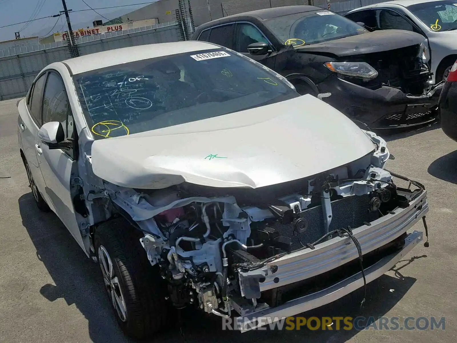 1 Photograph of a damaged car JTDKARFP9K3118015 TOYOTA PRIUS 2019