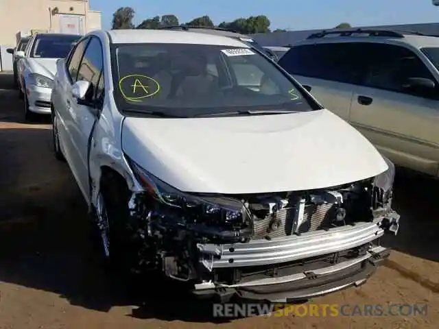 1 Photograph of a damaged car JTDKARFPXK3105709 TOYOTA PRIUS 2019