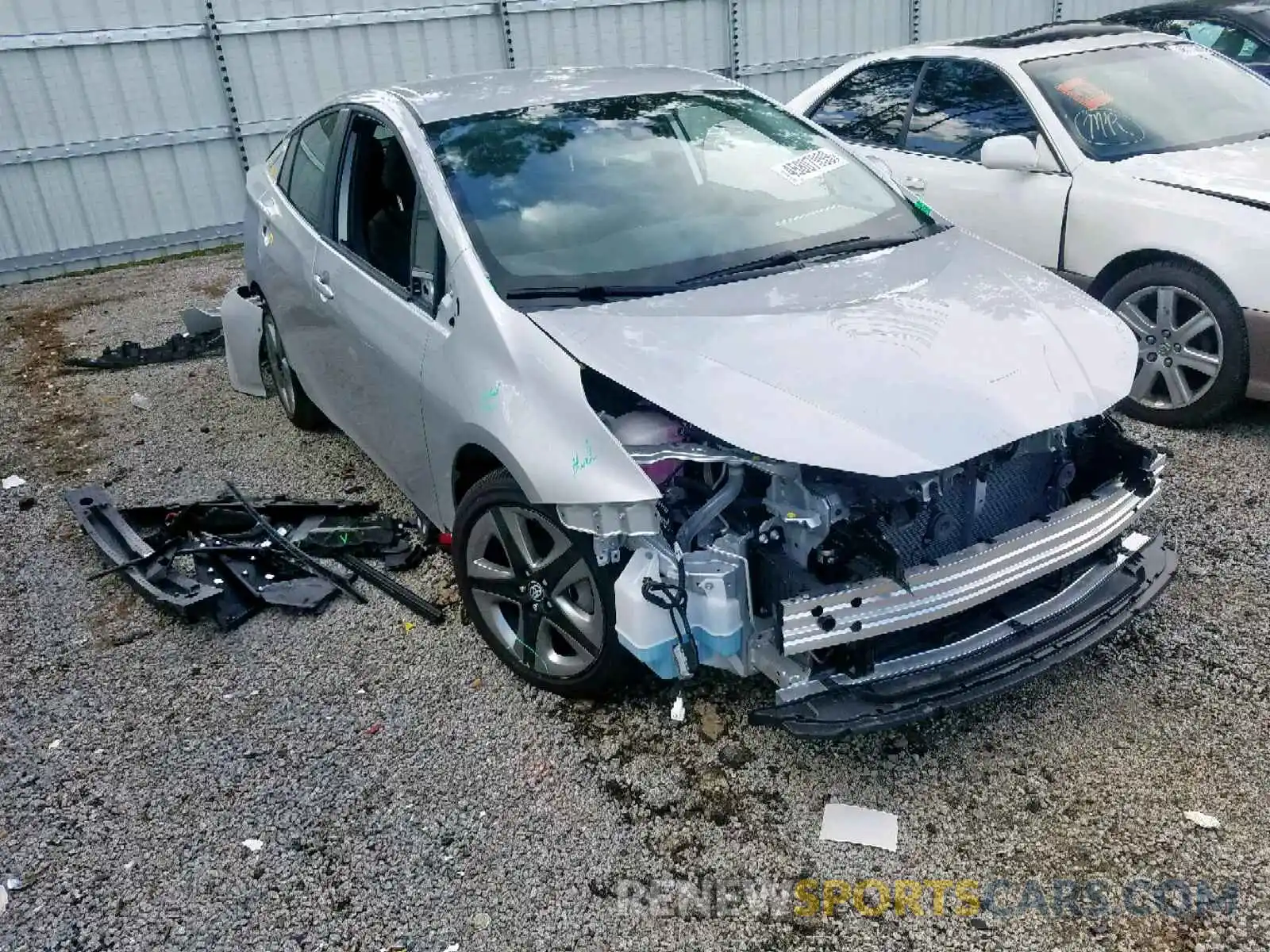 1 Photograph of a damaged car JTDKARFU0K3075447 TOYOTA PRIUS 2019