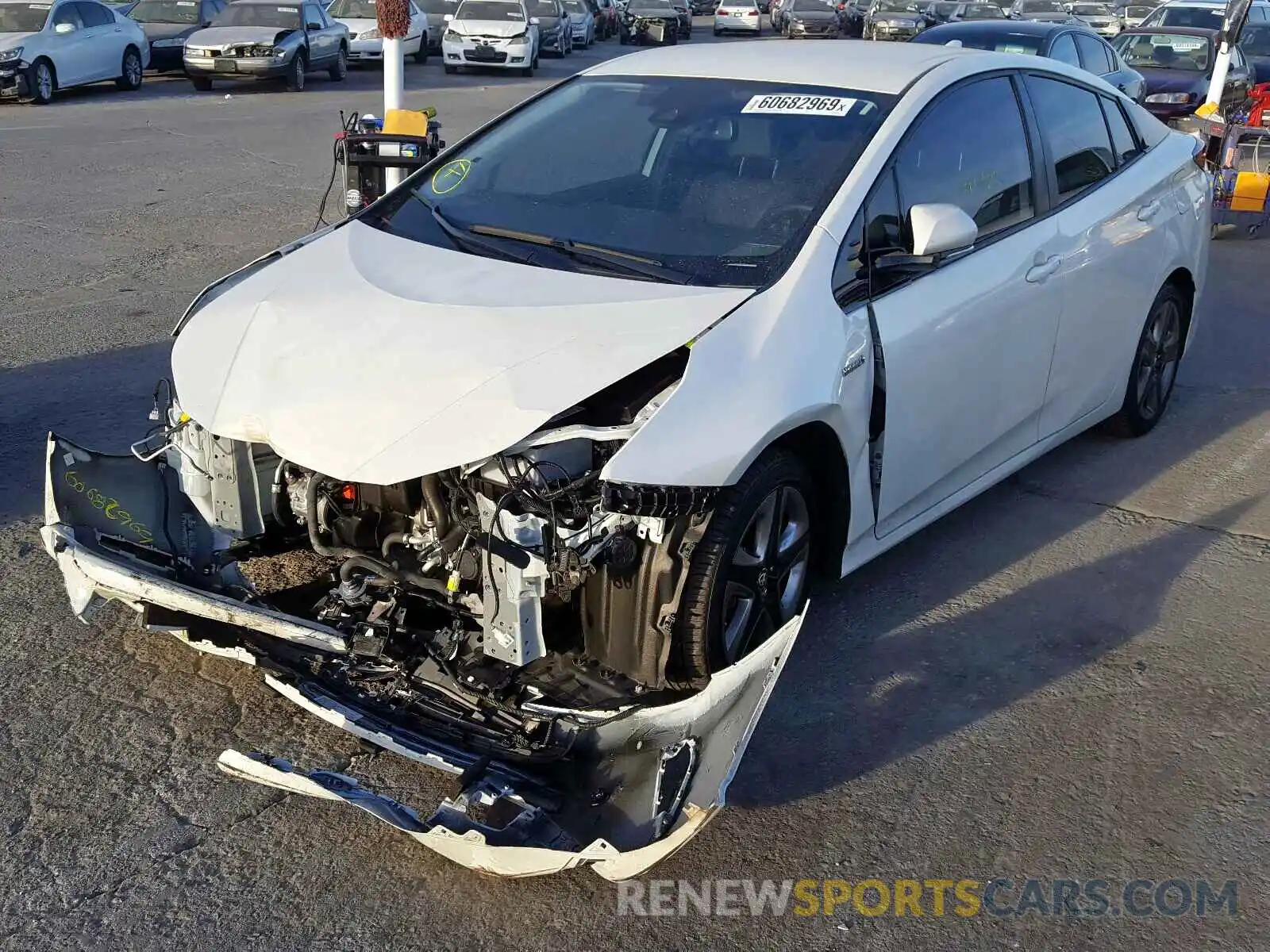 2 Photograph of a damaged car JTDKARFU1K3071357 TOYOTA PRIUS 2019