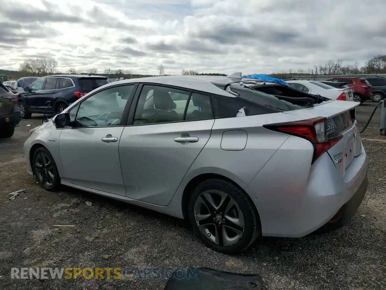 2 Photograph of a damaged car JTDKARFU2K3096168 TOYOTA PRIUS 2019