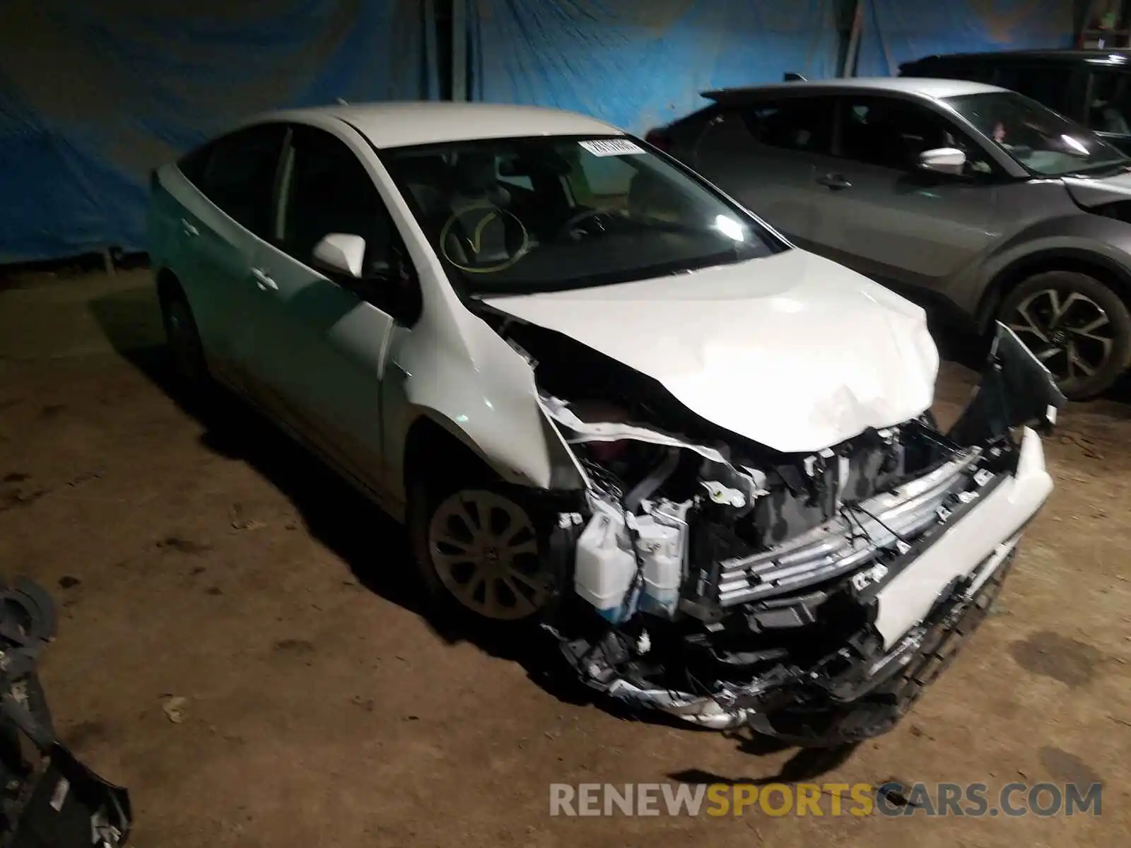 1 Photograph of a damaged car JTDKARFU2K3097692 TOYOTA PRIUS 2019