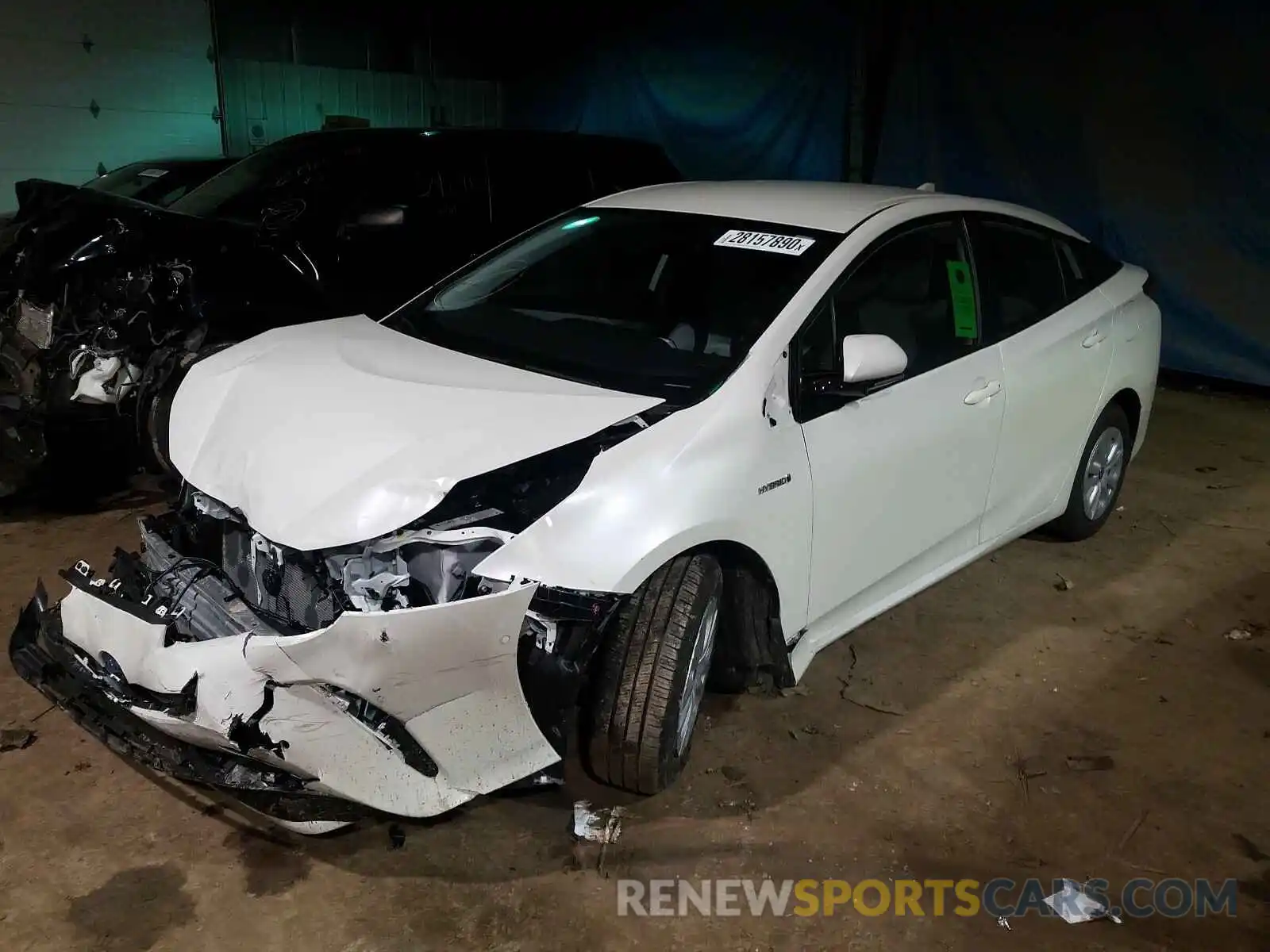 2 Photograph of a damaged car JTDKARFU2K3097692 TOYOTA PRIUS 2019