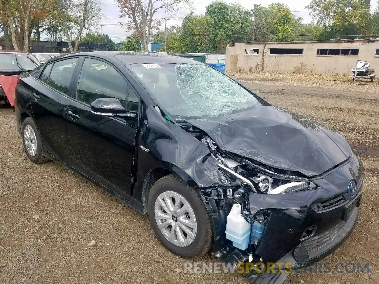 1 Photograph of a damaged car JTDKARFU5K3078246 TOYOTA PRIUS 2019