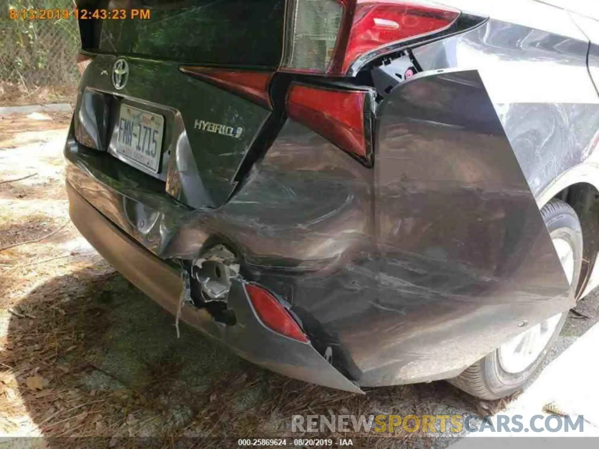12 Photograph of a damaged car JTDKARFU8K3086406 TOYOTA PRIUS 2019