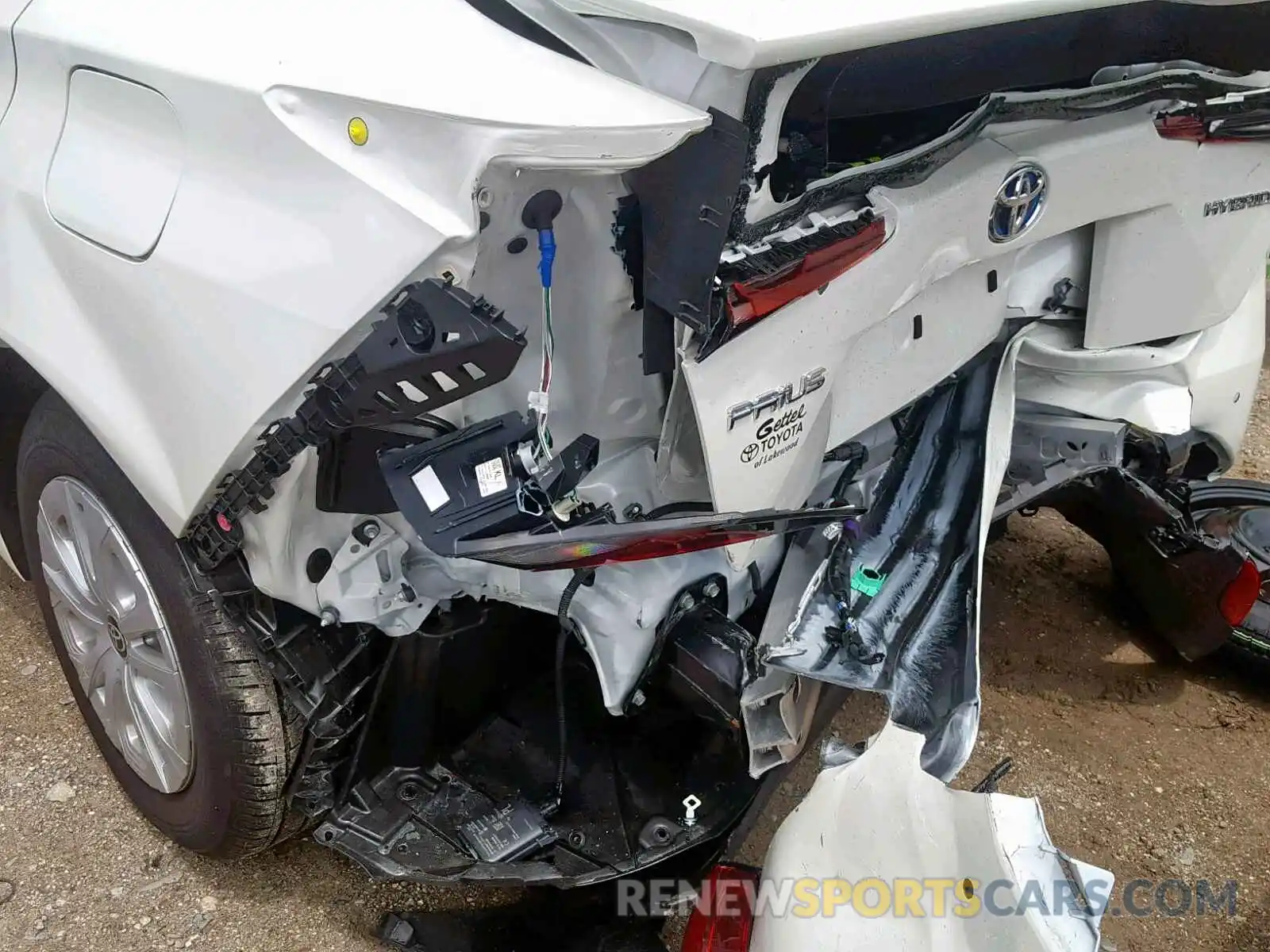 9 Photograph of a damaged car JTDKARFU9K3074510 TOYOTA PRIUS 2019