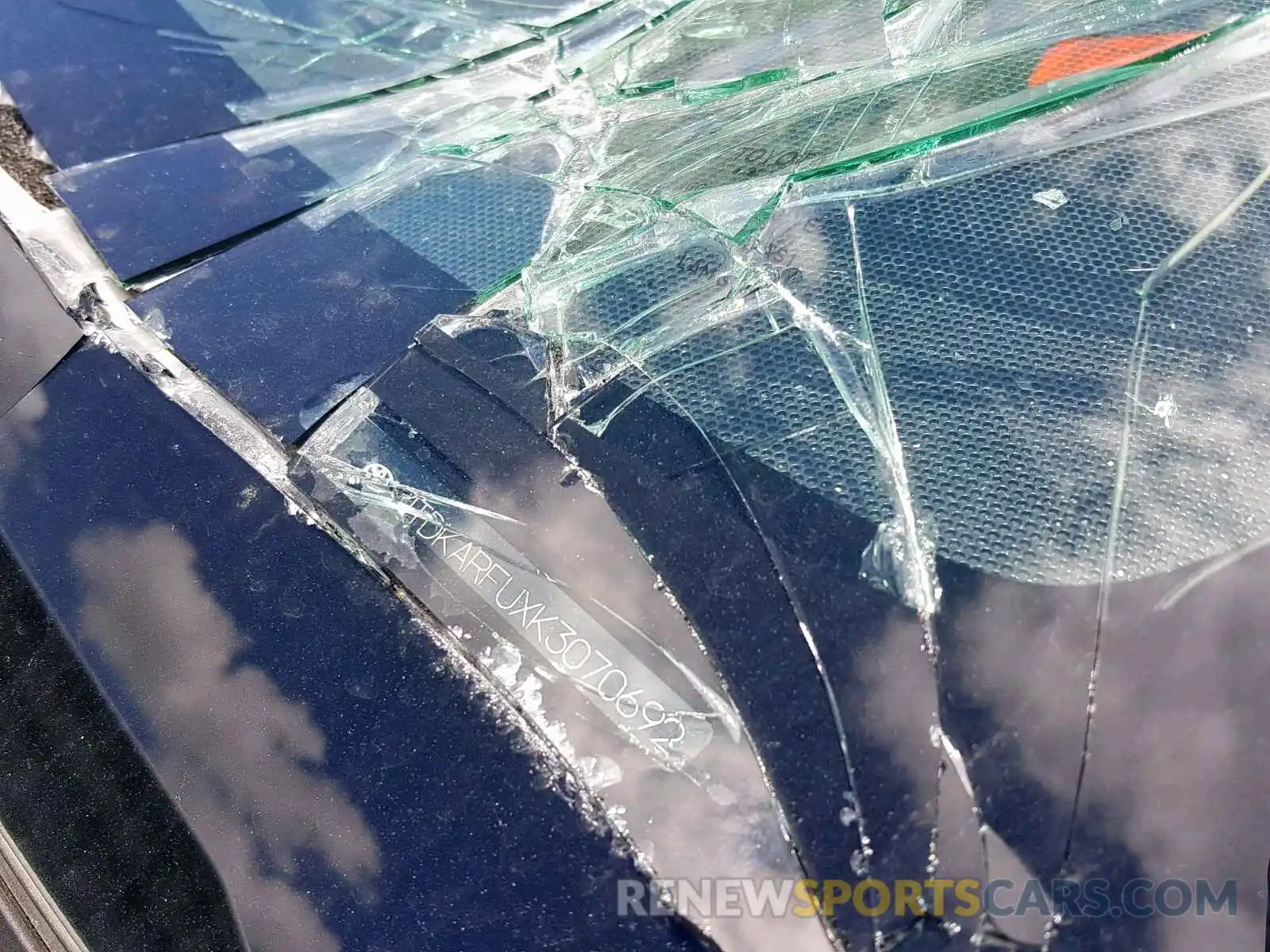 10 Photograph of a damaged car JTDKARFUXK3070692 TOYOTA PRIUS 2019