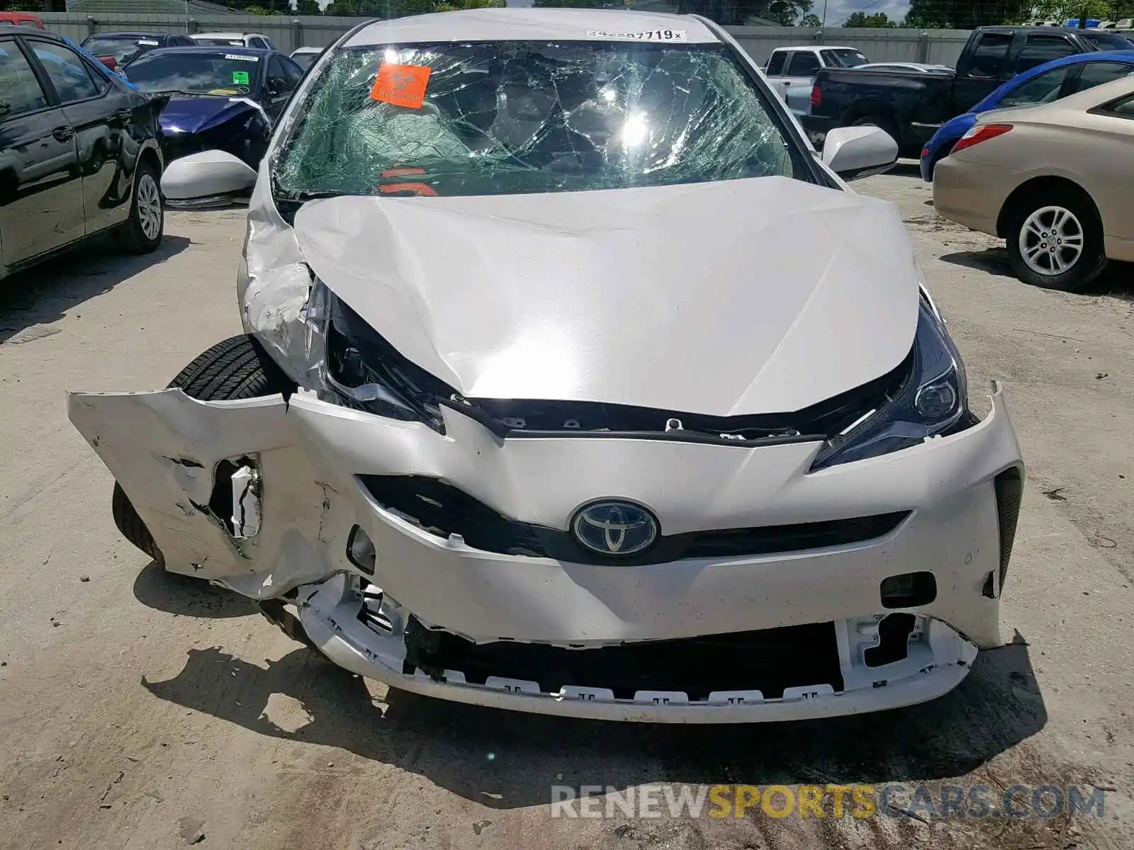 7 Photograph of a damaged car JTDKARFUXK3070692 TOYOTA PRIUS 2019