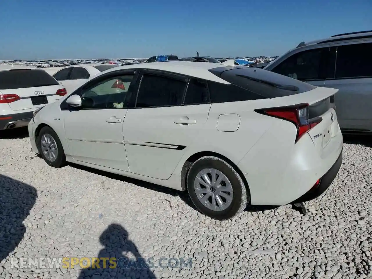 2 Photograph of a damaged car JTDKARFUXK3077822 TOYOTA PRIUS 2019