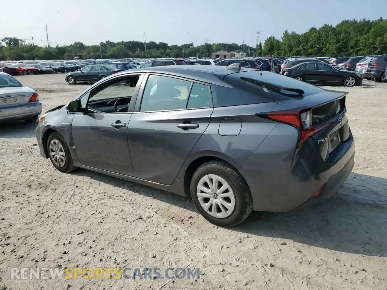 2 Photograph of a damaged car JTDKARFUXK3080655 TOYOTA PRIUS 2019