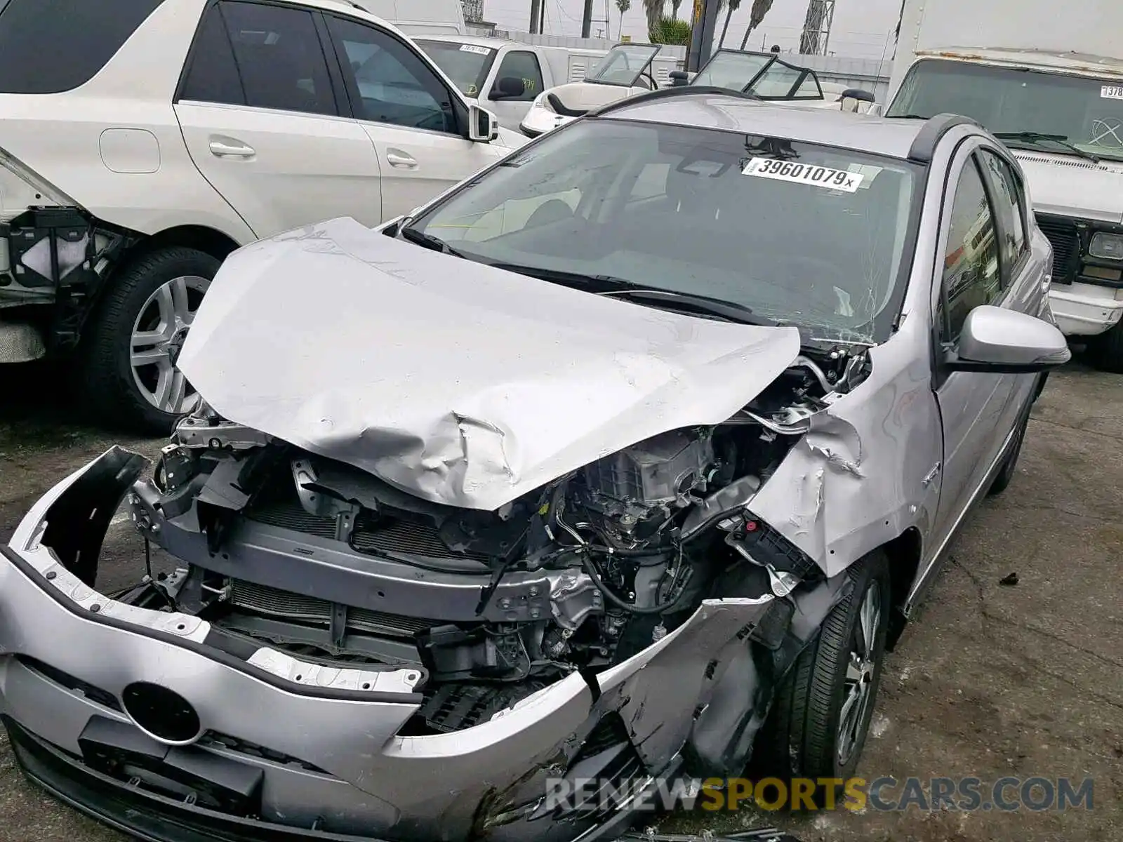 2 Photograph of a damaged car JTDKDTB33K1621574 TOYOTA PRIUS 2019