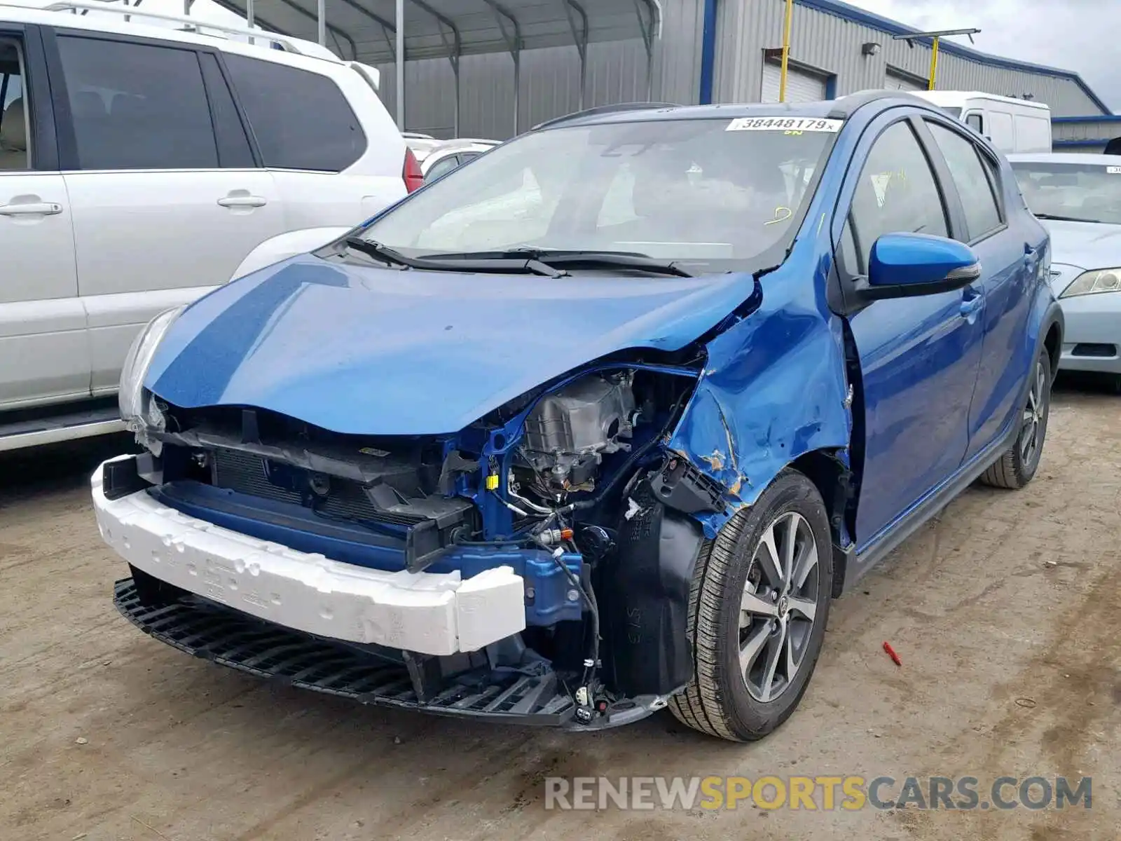 2 Photograph of a damaged car JTDKDTB36K1623884 TOYOTA PRIUS 2019