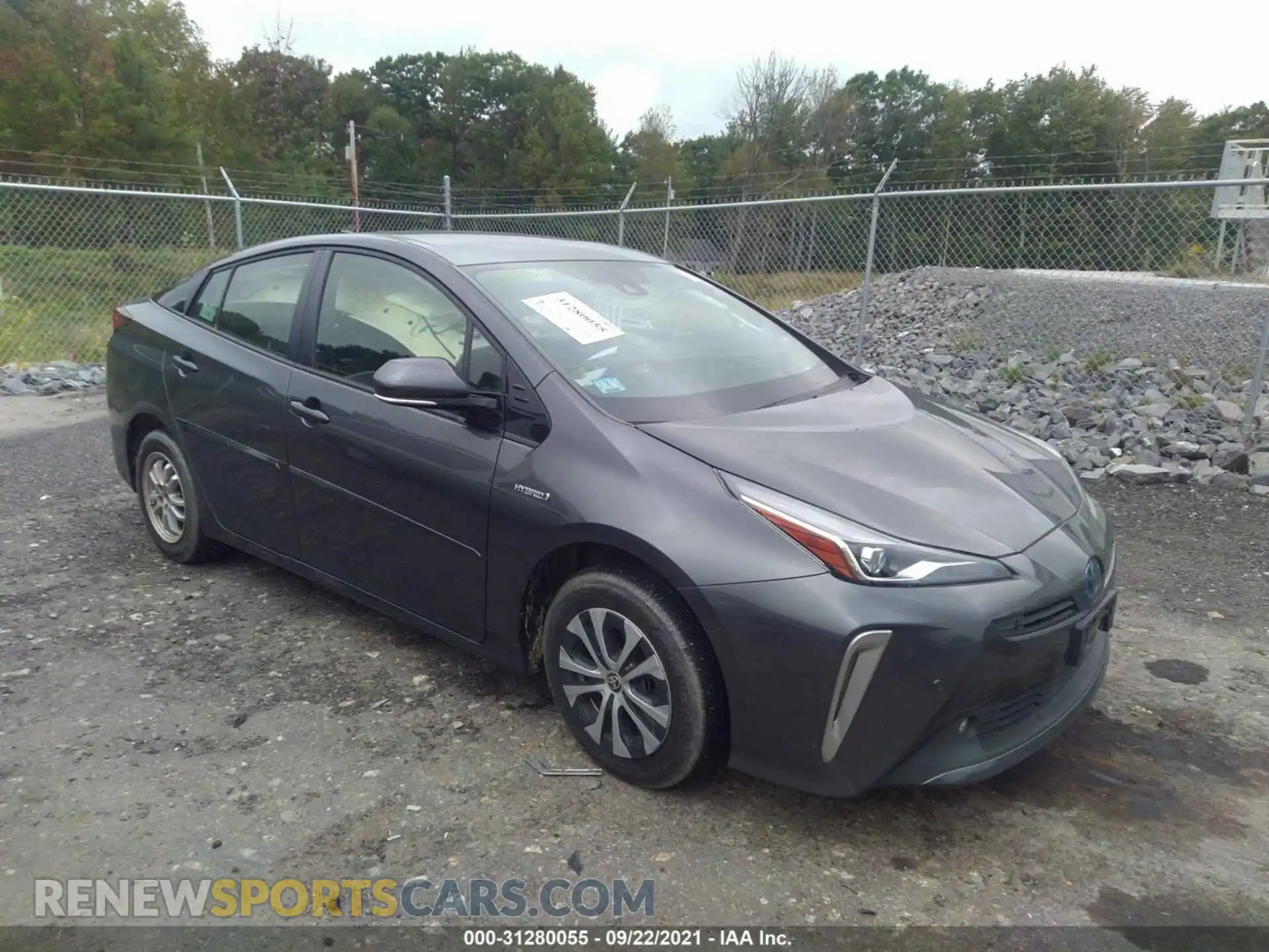 1 Фотография поврежденного автомобиля JTDL9RFU0K3003287 TOYOTA PRIUS 2019