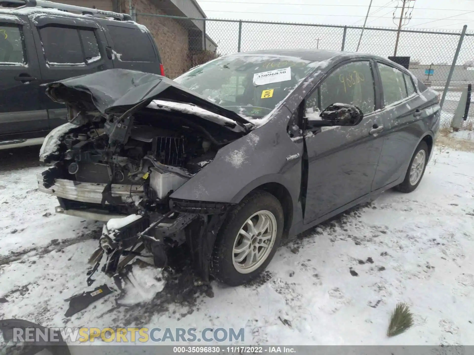 2 Photograph of a damaged car JTDL9RFU0K3011292 TOYOTA PRIUS 2019