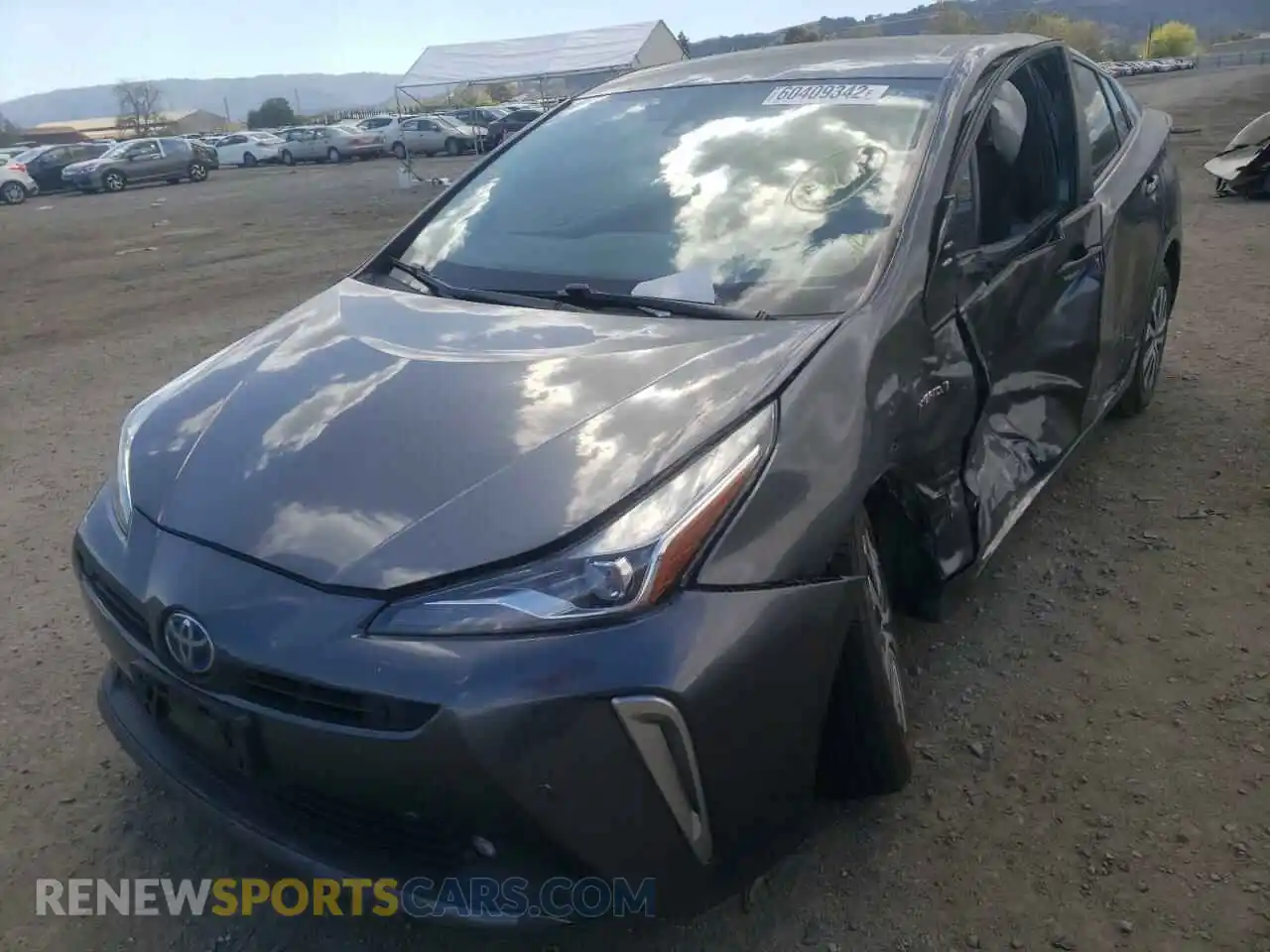 2 Photograph of a damaged car JTDL9RFU2K3001783 TOYOTA PRIUS 2019