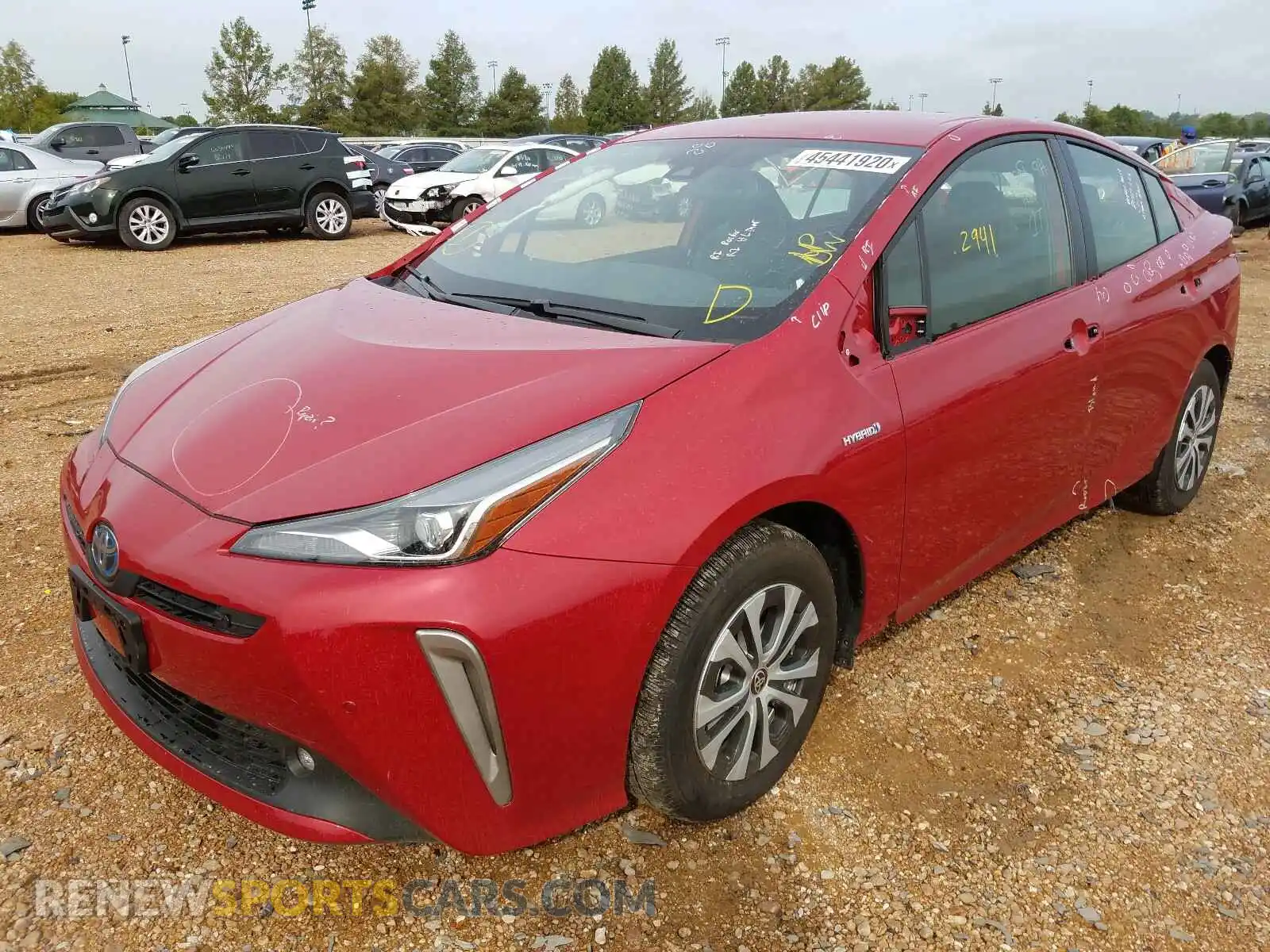 2 Photograph of a damaged car JTDL9RFU2K3009902 TOYOTA PRIUS 2019